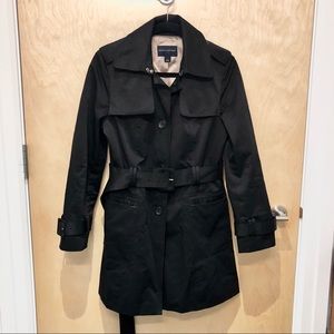 Banana Republic Raincoat, Black, Small